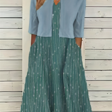 Top & geblümtes Kleid Set