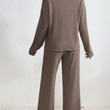 Heidi-Mode | 2-teiliges Lounge-Set Rippmuster