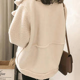 Damen Teddyjacke im Aviator-St