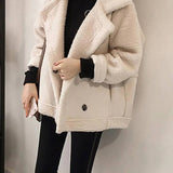 Damen Teddyjacke im Aviator-St