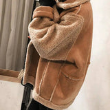 Damen Teddyjacke im Aviator-St