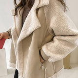 Damen Teddy Pilotenjacke – Warm und Stilvoll für Herbst & Winter