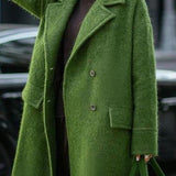 Damen Oversized Mantel mit Doppelreihe