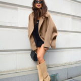 Mi-Longue Damen Mantel – Oversized & elegant