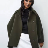 Mi-Longue Damen Mantel – Oversized & elegant