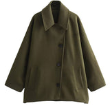 Mi-Longue Damen Mantel – Oversized & elegant