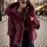 Damen Parka mit Kunstfellkapuze – Oversized Winterjacke