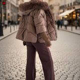 Damen Parka mit Kunstfellkapuze – Oversized Winterjacke