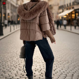 Damen Parka mit Kunstfellkapuze – Oversized Winterjacke