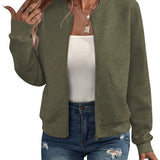 Minimalistische Übergangsjacke für Damen | Lässig