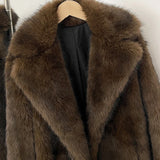 Damen Lange Jacke – Oversize Mantel