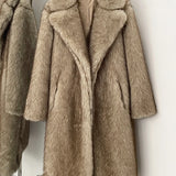 Damen Lange Jacke – Oversize Mantel