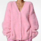 Mohair Strickcardigan Damen