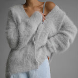 Mohair Strickcardigan Damen