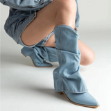 Bella | Damen Denim Stiefel