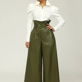 Dila | Hochtaillierter Hose mit Gürtel