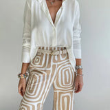 Kammay | Stilvolle Pantalon mit gratis Bluse & Gürtel