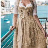 Aline - einzigartige tracht für damen mit schürze und bluse